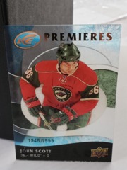 2009-10 Upper Deck Ice Premieres Acetate 1945/1999 John Scott #112 Wild